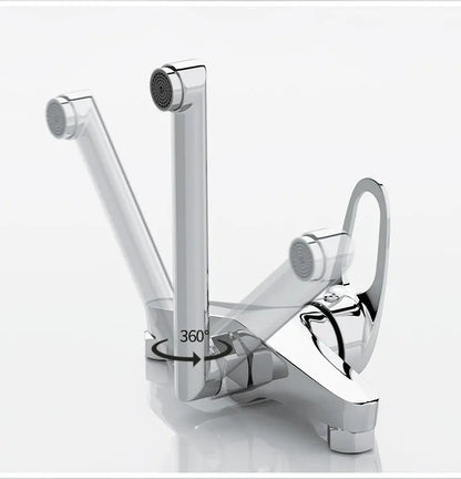 Kitchen Faucet Mixers Wall Mounted Single Handle Mixer Tap Sink Faucet Rotation Hot Cold Water Mixer Mop Pool Tap Basin Faucet