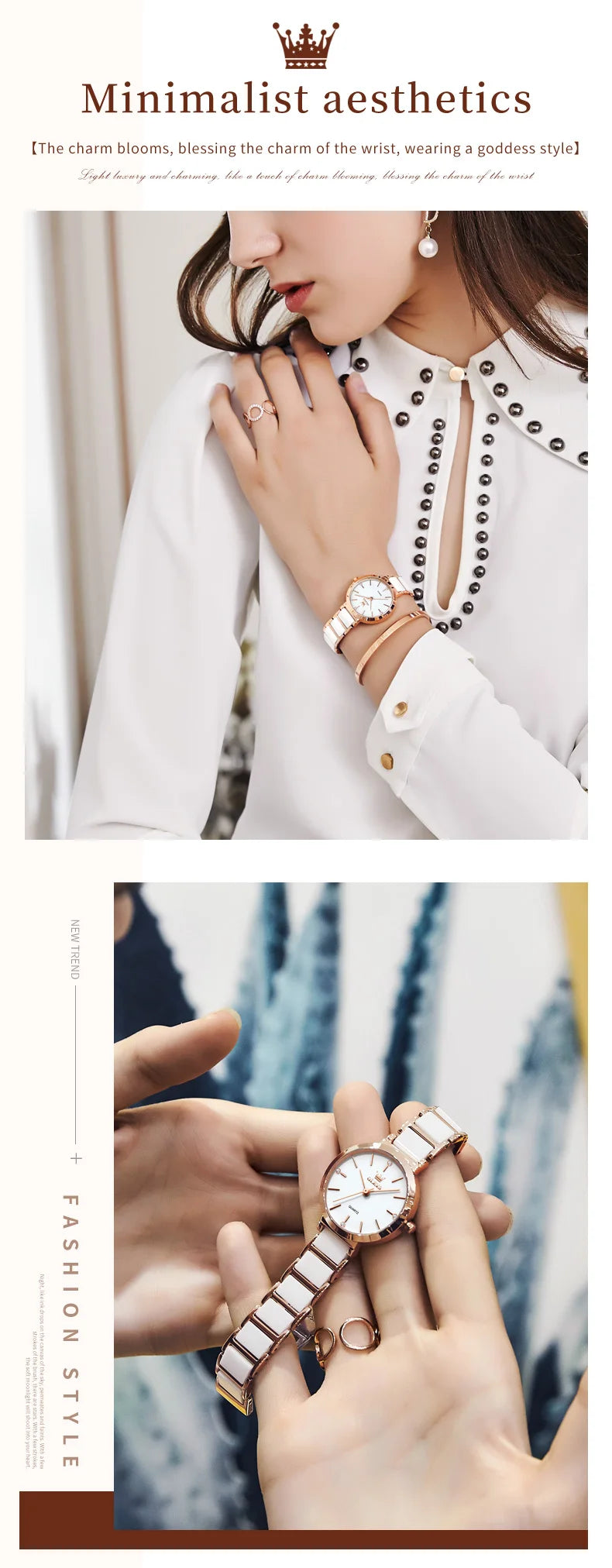 OLEVS Women's Wristwatch Luxury Brand Watch for Women Elegant Bracelet Waterproof Fashion Quartz Ladies Watches Reloj Para Mujer.