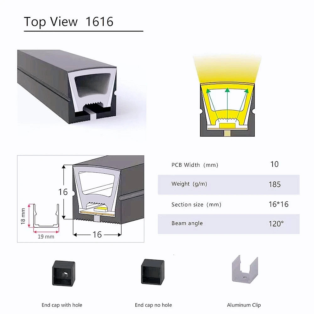 IP67 Waterproof Flexible LED Neon Silicone Light Tube for WS2812B WS2811 5050 RGB 5mm 8mm 10mm 12mm PCB Light Strip.