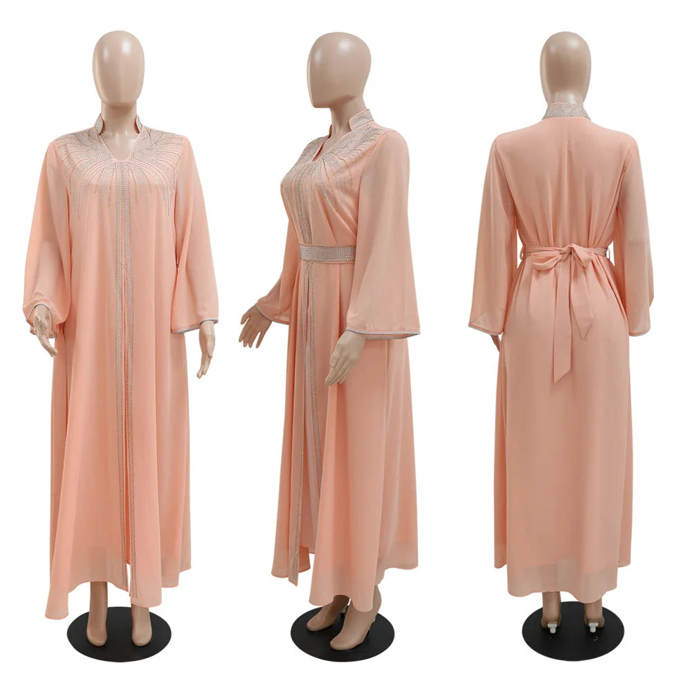 Floral Bedruckte Abaya Arabisch Langes Kleid Frauen Muslimischen Marokkanischen Kaftan Robe Golf Jalabiya Dubai Islam Türkei Kleider Ramadan Kleid