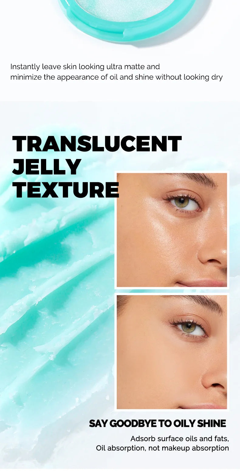 CandyBella Emerald Green Pressed Powder - Oil Control Finisher & Bronzer, Lightweight Invisible, Buildable Natural Contour, New!.