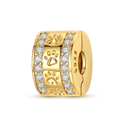 Gold Series DIY Charms Bead Original 925 Sterling Silver Inlaid Zirconium Sun Leopard Pendants Fit Bracelet Jewelry Gift Marking