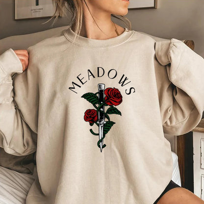 Zade Meadows Sweatshirt Run Little Mouse Hoodie Haunting Adeline Sweater Retro Dark Romance Jumper Unisex Book Lover Sweatshirts.