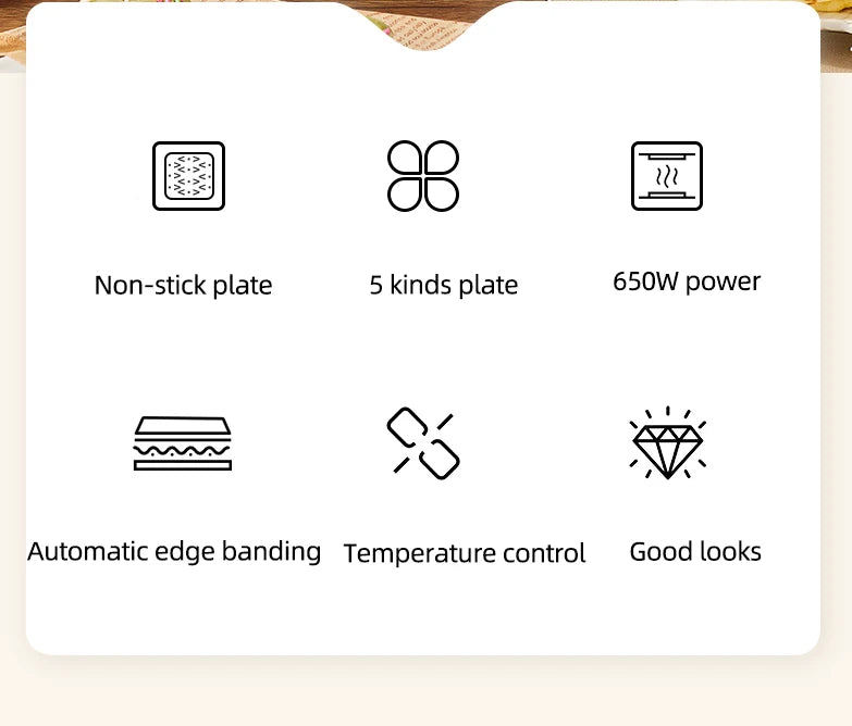 Electric Sandwich Maker Multifunctional Waffle Machine Toaster Baker Breakfast Machine Takoyaki Pancake Donuts Sandwichera 220V.