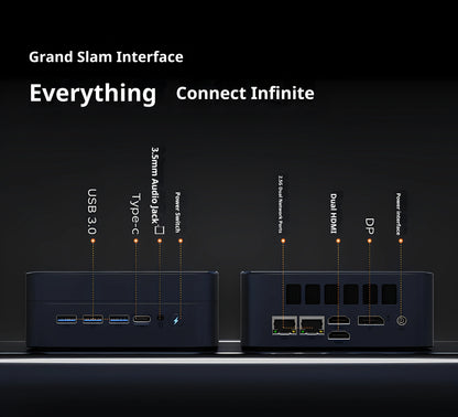 Mini Host Amd Ryzen R7-7735hs 8745hs Ddr5 70w  Wifi6 4k Pcie4.0 Ssd High-End Gaming Desktop Mini Host Diy Barebone System