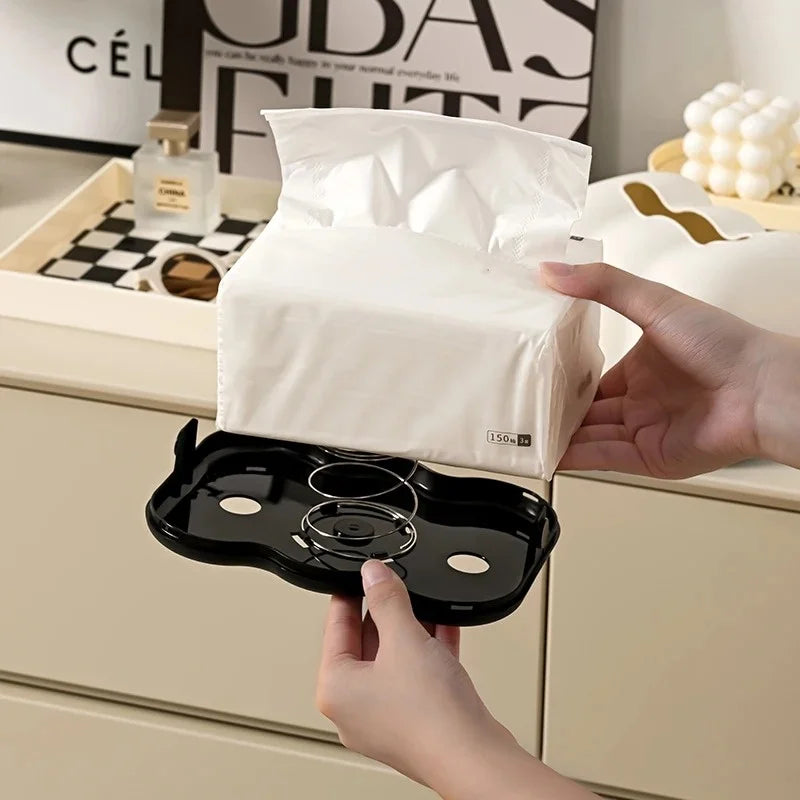 Cloud Design Tissue Box Living Room Coffee Table Towel Dispenser Desktop Paper Storage Holder Kitchen Decor Tissue Organizer.