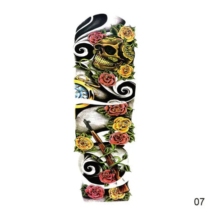 16 Designs Full Arm Temporary Tattoo Sleeve Waterproof Tattoos For Cool Men Women Tattoos Stickers On The Body Art #272596