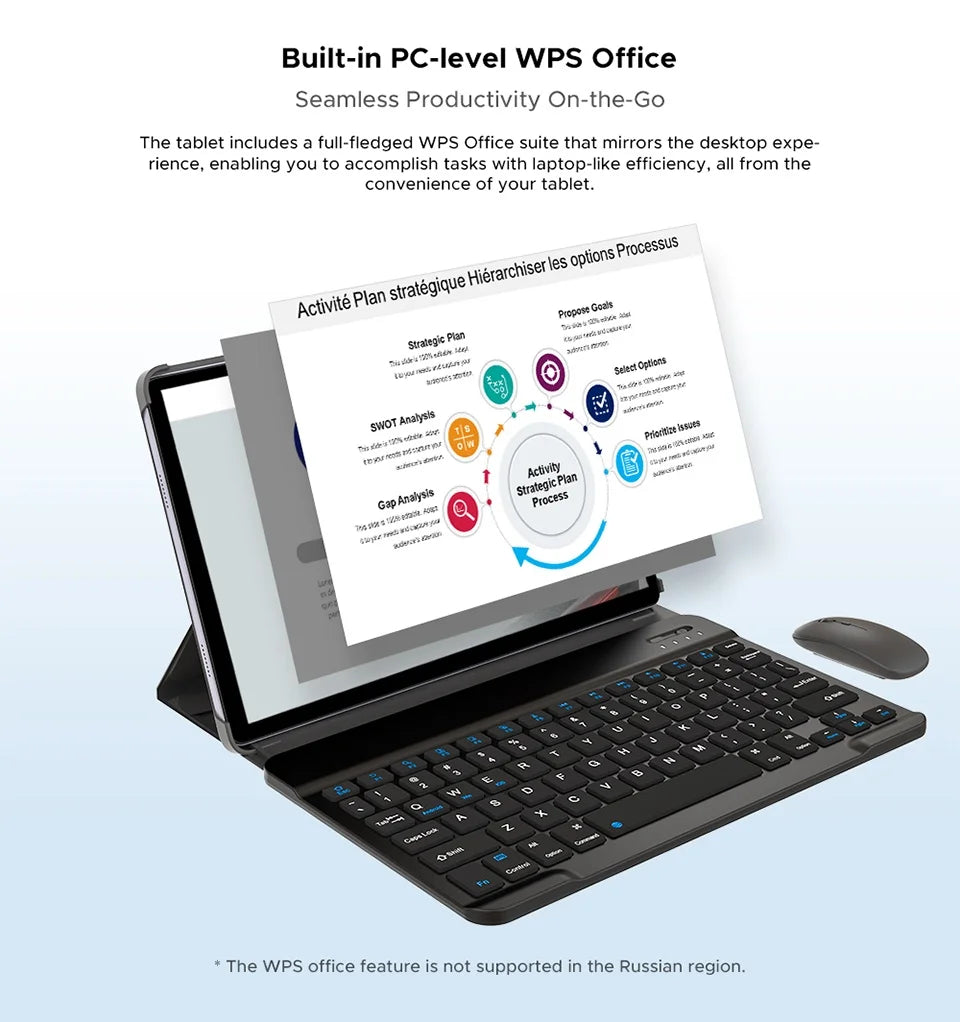 DOOGEE Tab E3 Tablet 11" Screen Android 15 Gemini AI 7.5mm Ultra-thin 32GB (8+24) 256GB Dual Speakers 8800mAh Battery Smart Pad