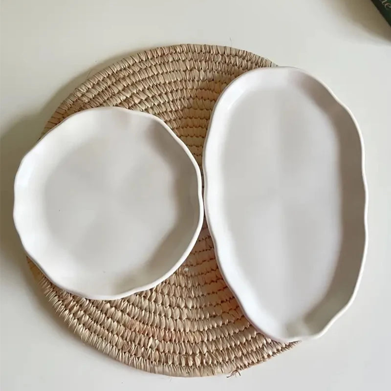 Large Round Tray Silicone Mold Oval Cement Plaster Tray Molds Epoxy Resin Jewelry Display Tray Mould DIY Home Decoration Making.