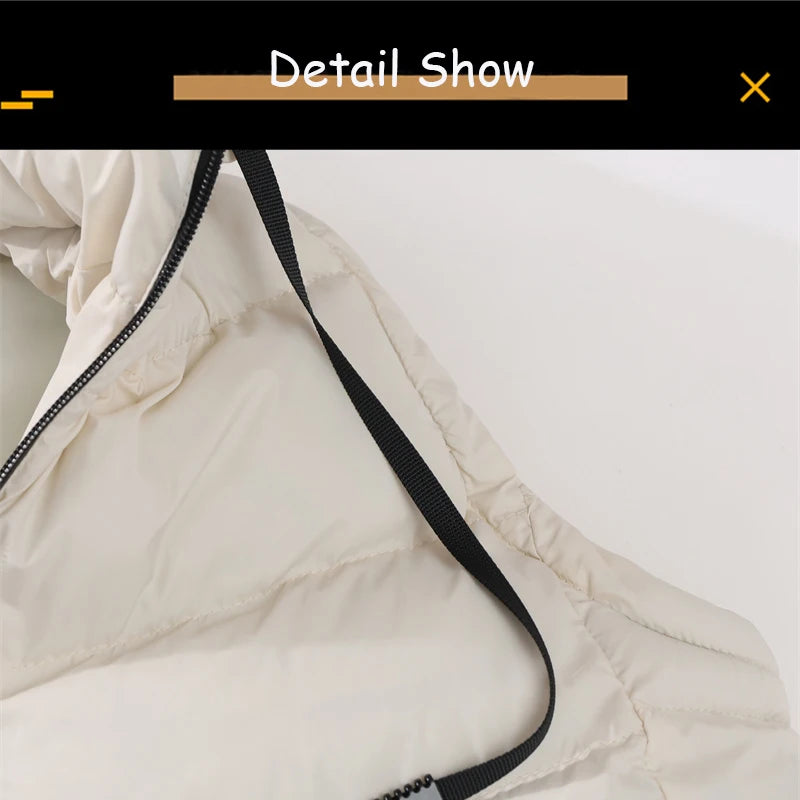 Autumn Winter Men Sleeveless Warm Detachable Hooded Vest Men Outdoor Windproof Casual Fashion Loose Brand Zipper Vest Male Coat.