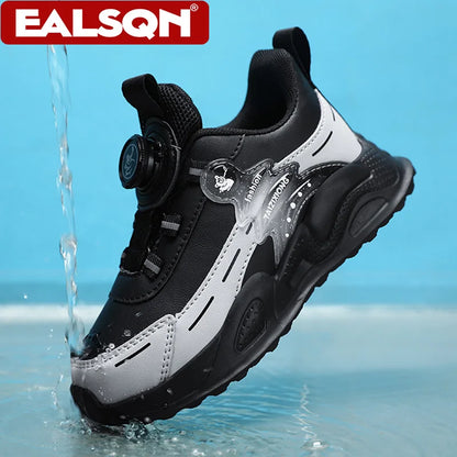 Fashion Children Shoes Boy Sneaker Non-slip School Casual Walking Shoes Leather Tennis Sport Shoes for Kids Girls 5 To 16 Years.