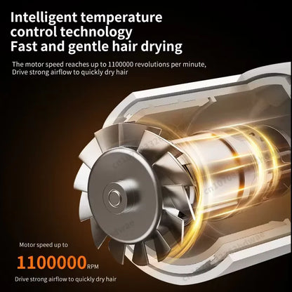 Ion Hair Dryer Professional Super Ionic Hairdryer Woman Electric Barber Blower Leafless Dry Machine