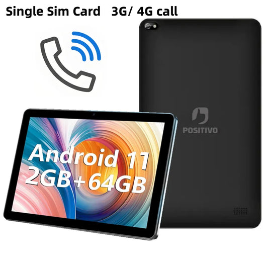 Type-C 10.1 INCH Android 11 T2050B 3G/ 4G Phone Call Tablet PC RAM 2GB DDR 64GB ROM UMS312 Quad-Core WIFI Dual Camera WIFI SIM.