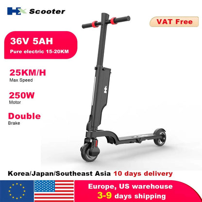 HX X6 electric scooter EScooter 350W 25KM/H Electric scooters Foldable Electric Kick Scooters 5.5 Inch APP Smart adult e scooter