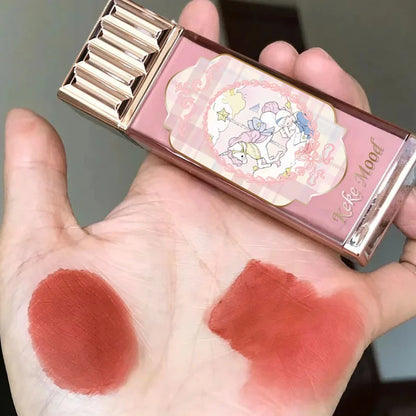 Chocolate Cloud Matte Lipstick Velvet Lip Gloss Brown Red Liquid Lip Glaze Makeup Smooth Long-Lasting Lip Tint Cosmetics.