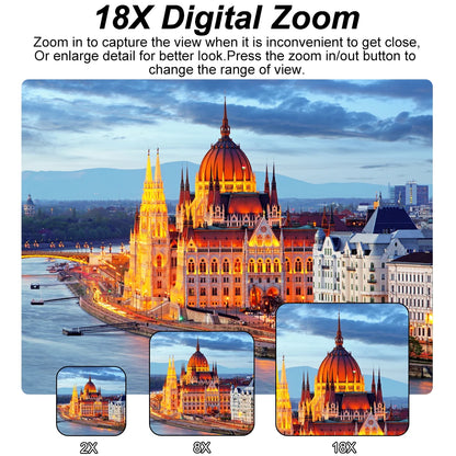 Ouelife 4K Digital Photography Camera 42 Megapixels HD Digital Camera 18X Digital Zoom 3.0'' screen Portable Video Recorder.