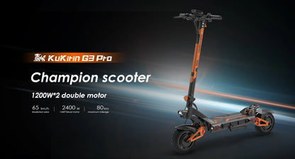 Kukirin G3 Pro Electric Scooter Dual Motor 52V23.4AH Large Battery Fast Off-Road 10 Inch 80km Long Endurance Electric Scooter.