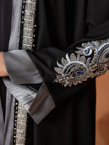 Ramadan Eid Open Abaya Damen Dubai Luxury Fashion Muslim Kimono Dress Kaftan Robe Femme Prayer Clothes Women Clothing Kebaya.