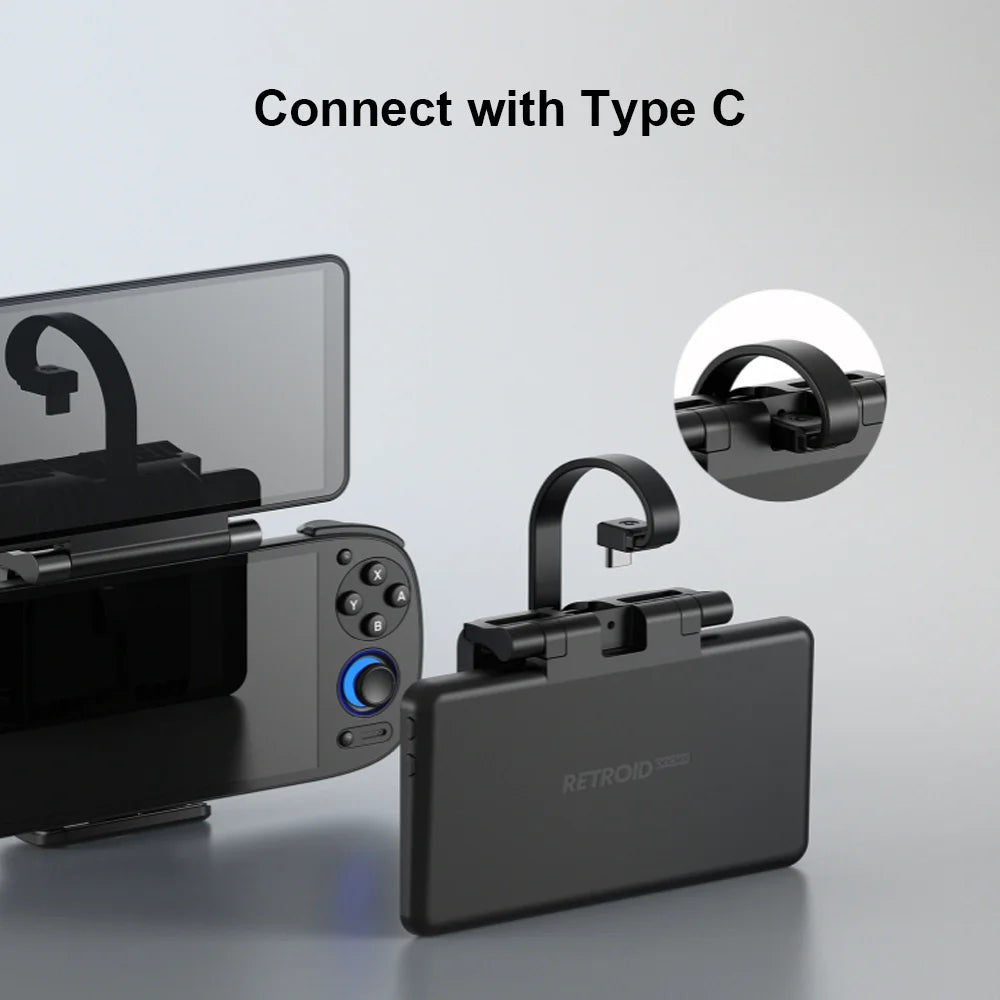 Tolex Retroid Pocket Dual Screen for RP4 Pro RP5 Handheld Game Console 5.5Inch Touch Screen Type C Game Console Double Screen.