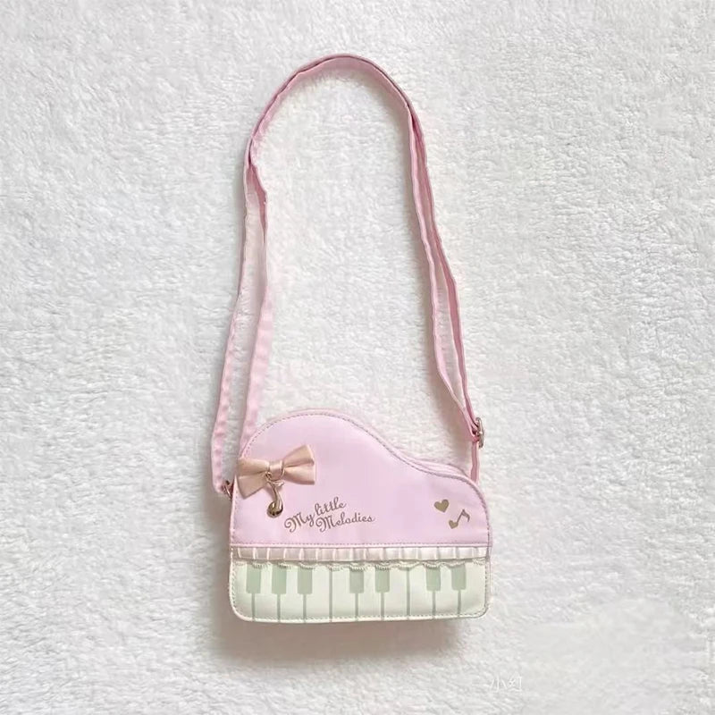 Fashion Polka Dot Ladies Piano Bag New Style Niche Underarm Shoulder Bag Sweet Personality Piano Backpack Women's Bag Square Bag