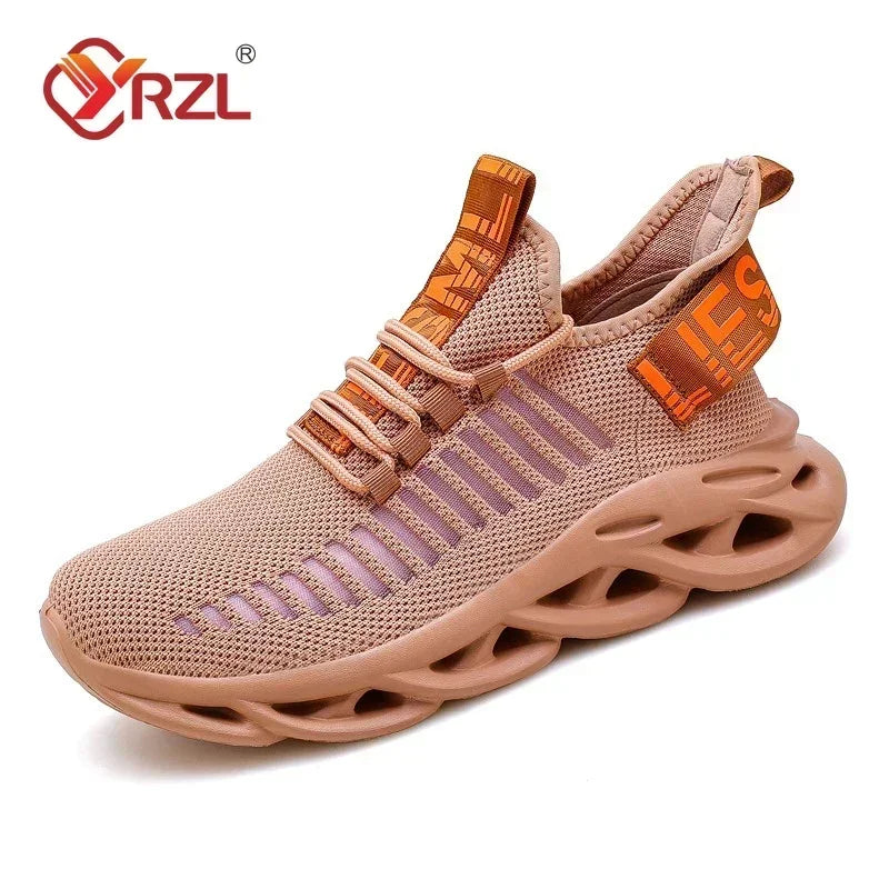 YRZL Men Shoes Sport Comfortable Sneakers Breathable Couple Running Shoes Women Tenis Sports Shoe White Walking Man Sneakers