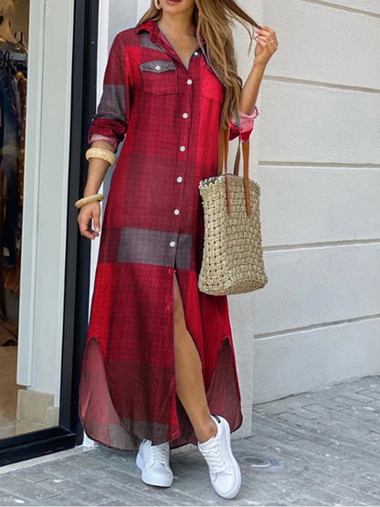 ZANZEA Party Vintage Leopard Robe Frauen 2025, Herbst Casual Langarm Maxi Lange Vestidos Kleid Mode Übergroßen Hemd Sommerkleid