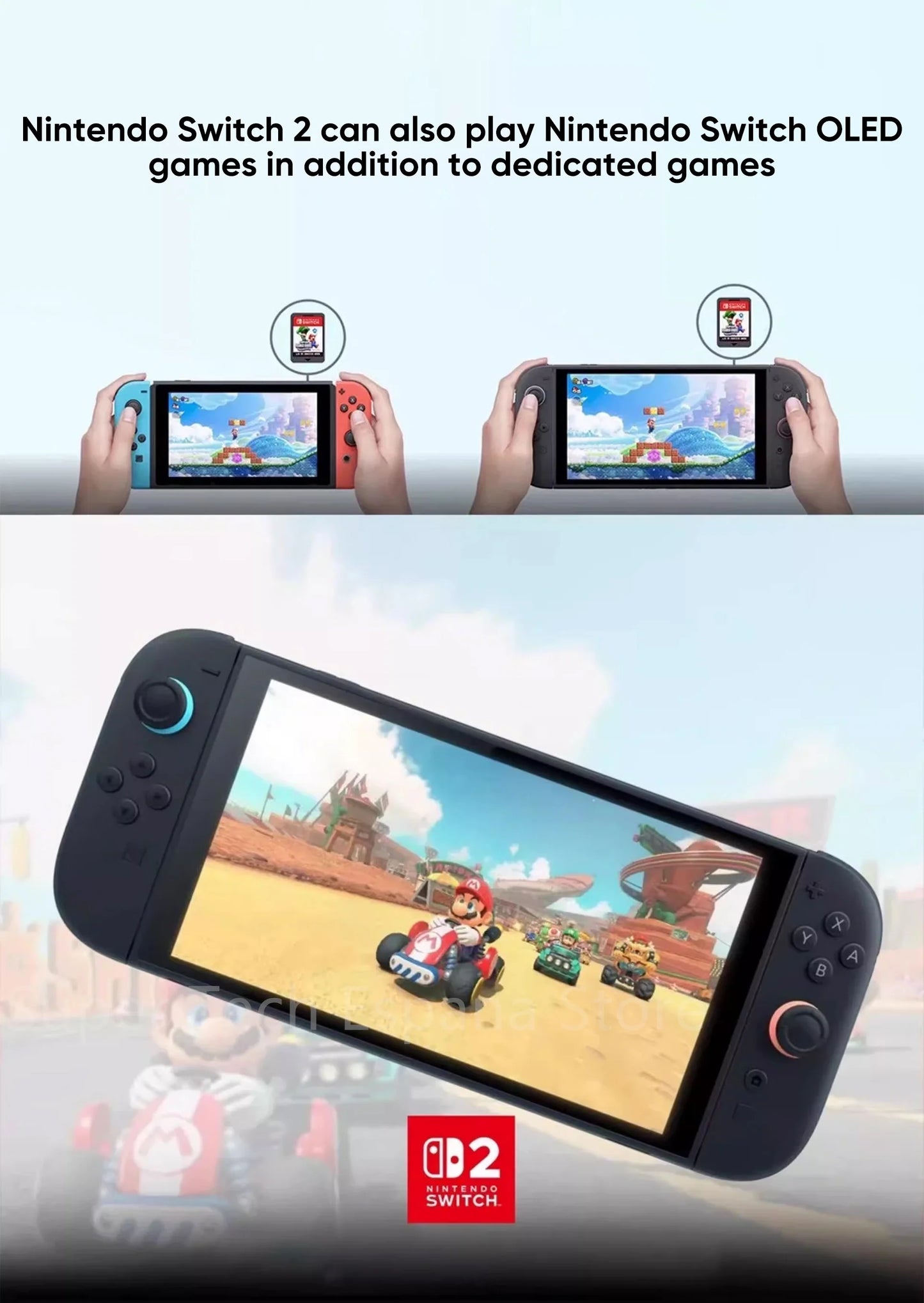 Nintendo Switch 2 7.9'' Screen Joy‑Con Handle Enhanced Audio Adjustable Console Includes Mario Kart World NS2 Original.