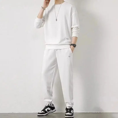 Loose Men's Long Sleeve Hoodie And Pants Set Spring Autumn New Style Casual Sports Youth Loose Fit Male Fashion Outfit