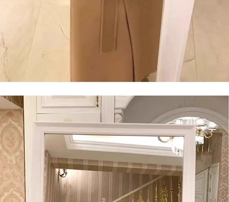 Mode Schwarz Lange Woolen Mantel Mit Gürtel Frauen Lose Revers Mantel Herbst Winter Warme Dame Oberbekleidung High Street.