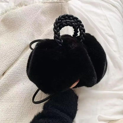 Cute Pumpkin Bag 2025 Autumn And Winter New Fashion Cloud Crossbody Bag Niche Design Sweet Girl Handbag.