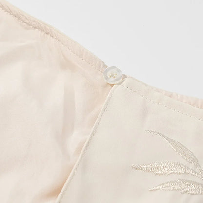 MUJER Embroidery Lace Long Skirt Woman High Waist Midi Skirts for Women Summer Beach Skirt Woman Tassel Women's Skirts Cylinder.