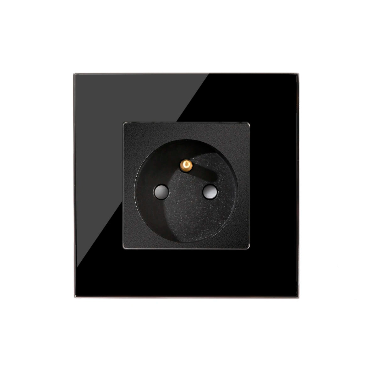 Frankreich Standard Doppelsteckdosen Französische Typ-C-Steckdosen 110-250 V Glasscheibe USB-Ladeanschluss Elektrischer Stecker Heimwerker.