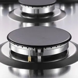 Stainless Steel Gas Hob Automatic Flame Protection 2 Bulbs | Dual Fuel Natural Gas/Propane Built-in/Freestanding 2400W 220-240V.