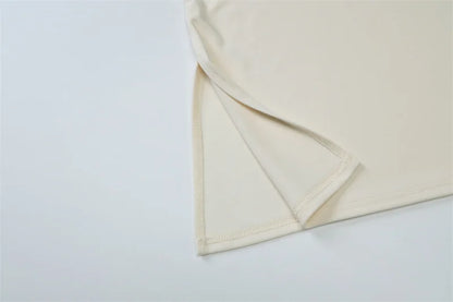 Mozision Inclined Shoulder Long Sleeve Sexy T-shirt Women Autumn Fashion Solid Skew Collar Backless Ruched Club Party T-shirts