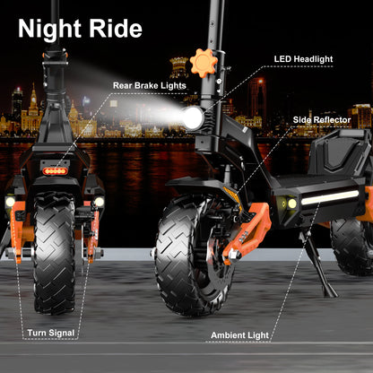 DECE DES20 Adult Electric Scooter 1200W Motor E-Scooter 48V13AH Battery 10 Inch Tire City Escooter.