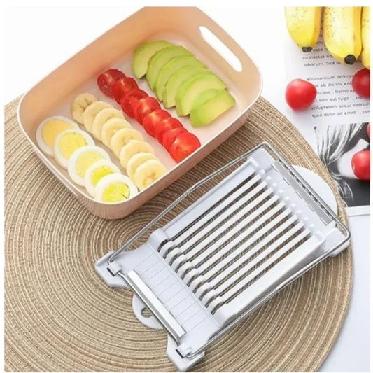 Multifunctional Luncheon Meat Slicer Stainless Steel Fruit Slicer Household Egg Hot Dog Cheese Slicer Kitchen Tools.