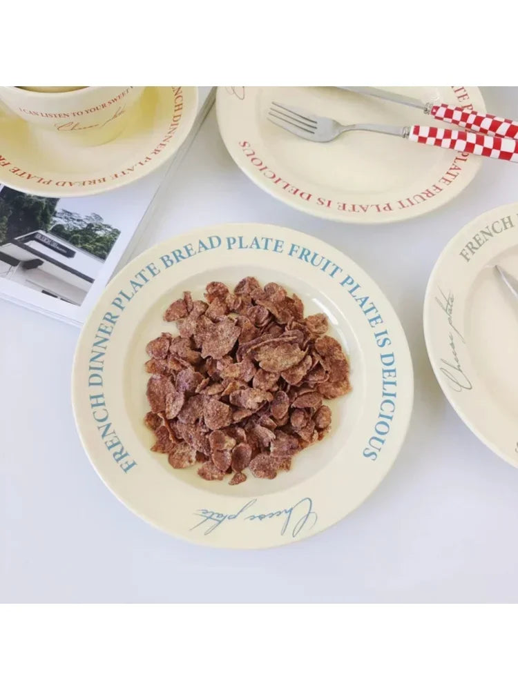 Ceramic Cup and Saucer Coffee Cup Set Milk Mug Dessert Plate Teaware Afternoon Tea Cup Drinkware Drinking Utensil Birthday Gift.