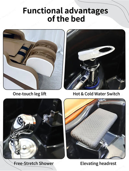 XinSheng Professionelle Elektrische Massage Bett Kopf SPA Salon Massage Tisch Haar Waschen Begasung Betten Friseur Smart Möbel