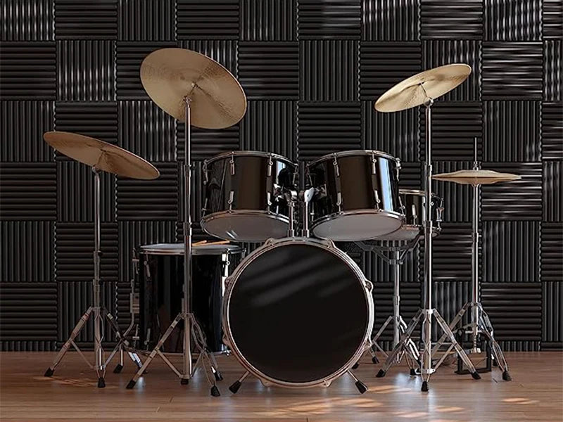 TOUO Sound-Absorbing Foam 6-48 Pcs Acoustic Foam Panels Wall Soundproofing Studio Acoustic Treatment Sound Absorbing Material