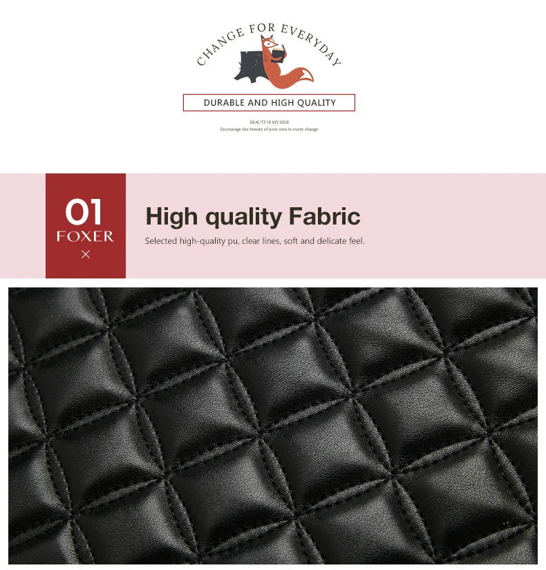 FOXER Women Fashion Quilted Shoulder Bag Female Classic Underarm Bag Vintage Lady Simple Tote Bags Chrismas Gift.