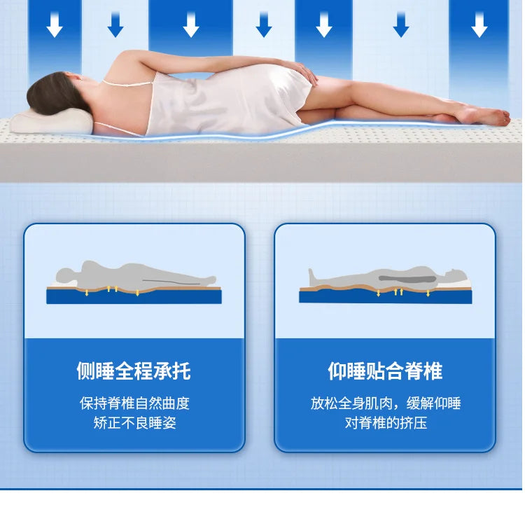 King Thailand Latex-Bettmatratze, hochwertige Molblly Tatami, faltbare Queen-Size-Matratze, Queen-Size-Schlaf, Colchoneta, Wohnmöbel