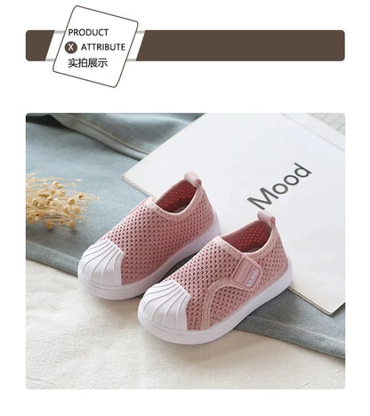 Children Casual Shoes Kids Sneakers for Toddlers Boys Girls Air Mesh Breathable Classic 2025 Spring Autumn Skate Shoes Anti-kick.
