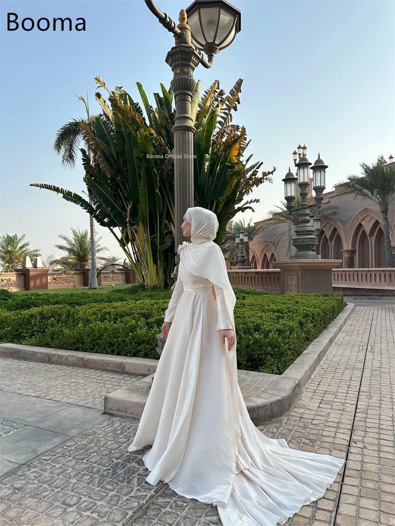 Booma A-Linie Abendkleider, formelle Partykleider für Damen, lange Falten, elegantes Abendkleid, Saudi-Arabien, individuell anpassbar, 2023.