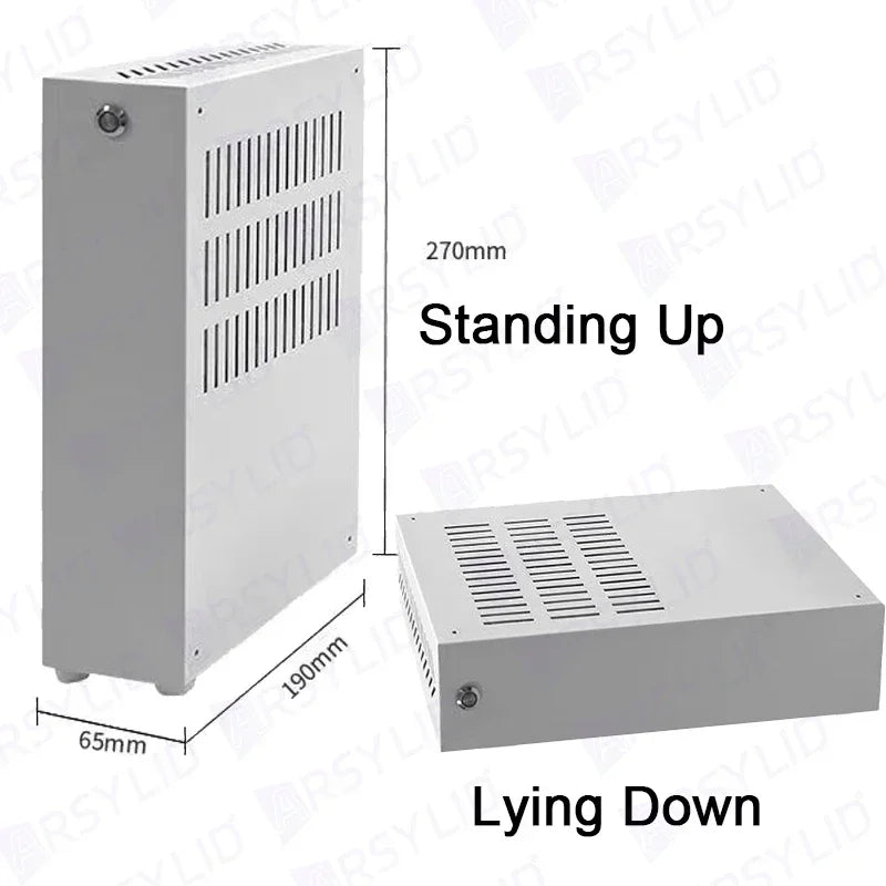 ARSYLID Q32 ITX A4 Computer Case 3.2L Smaller Mini Core Display Form Factor Chassis 50mm Radiator Flex PSU Q31.