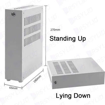 ARSYLID Q32 ITX A4 Computer Case 3.2L Smaller Mini Core Display Form Factor Chassis 50mm Radiator Flex PSU Q31.