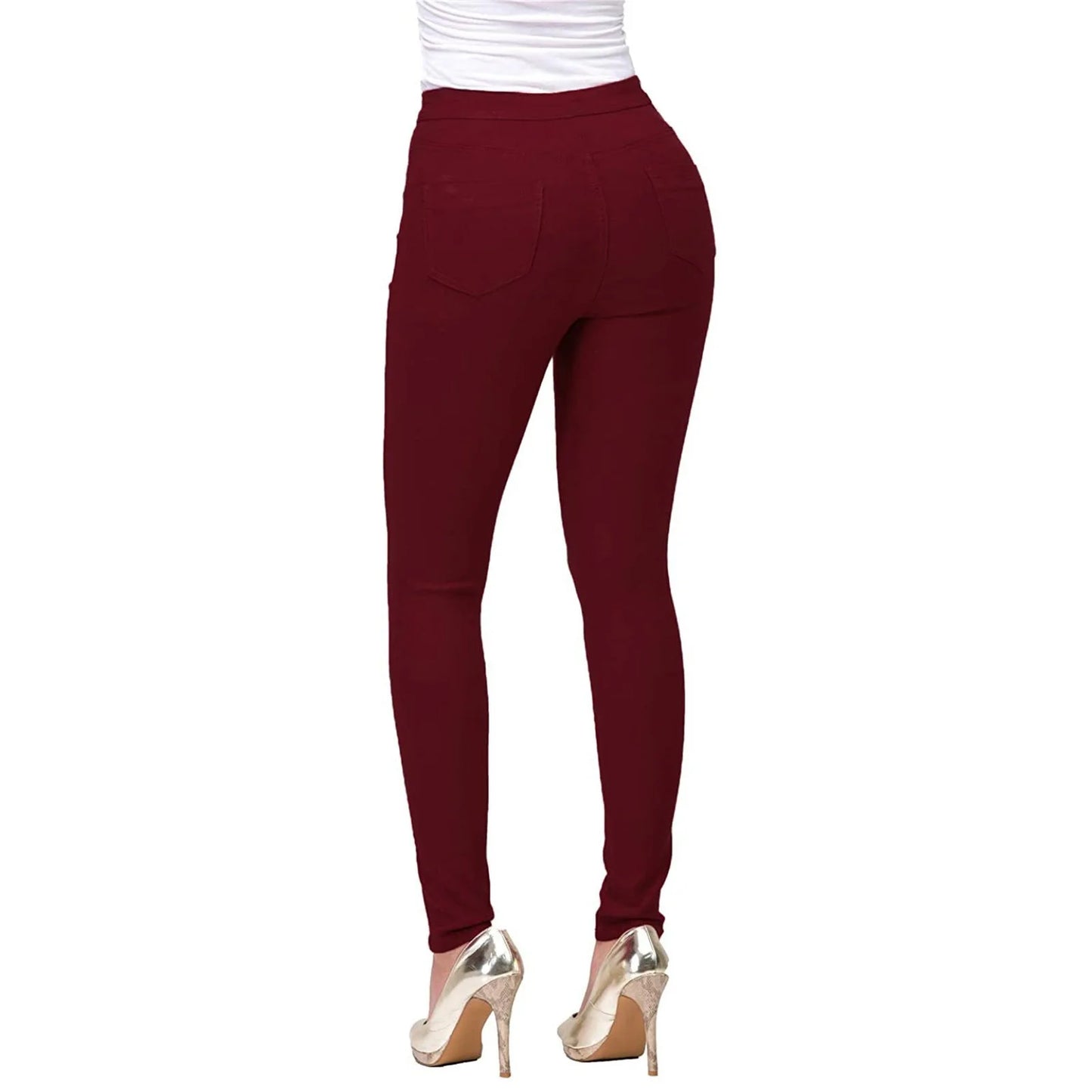 2025 New 7 Colors High Waist Slim Fit Jeans For Women Fashion Stretch Skinny Denim Pencil Pants Casual Female Trousers S-2XL.