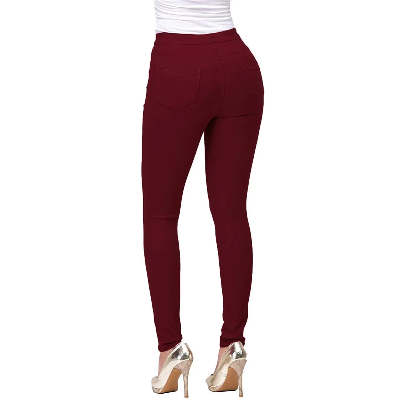 2025 New 7 Colors High Waist Slim Fit Jeans For Women Fashion Stretch Skinny Denim Pencil Pants Casual Female Trousers S-2XL.