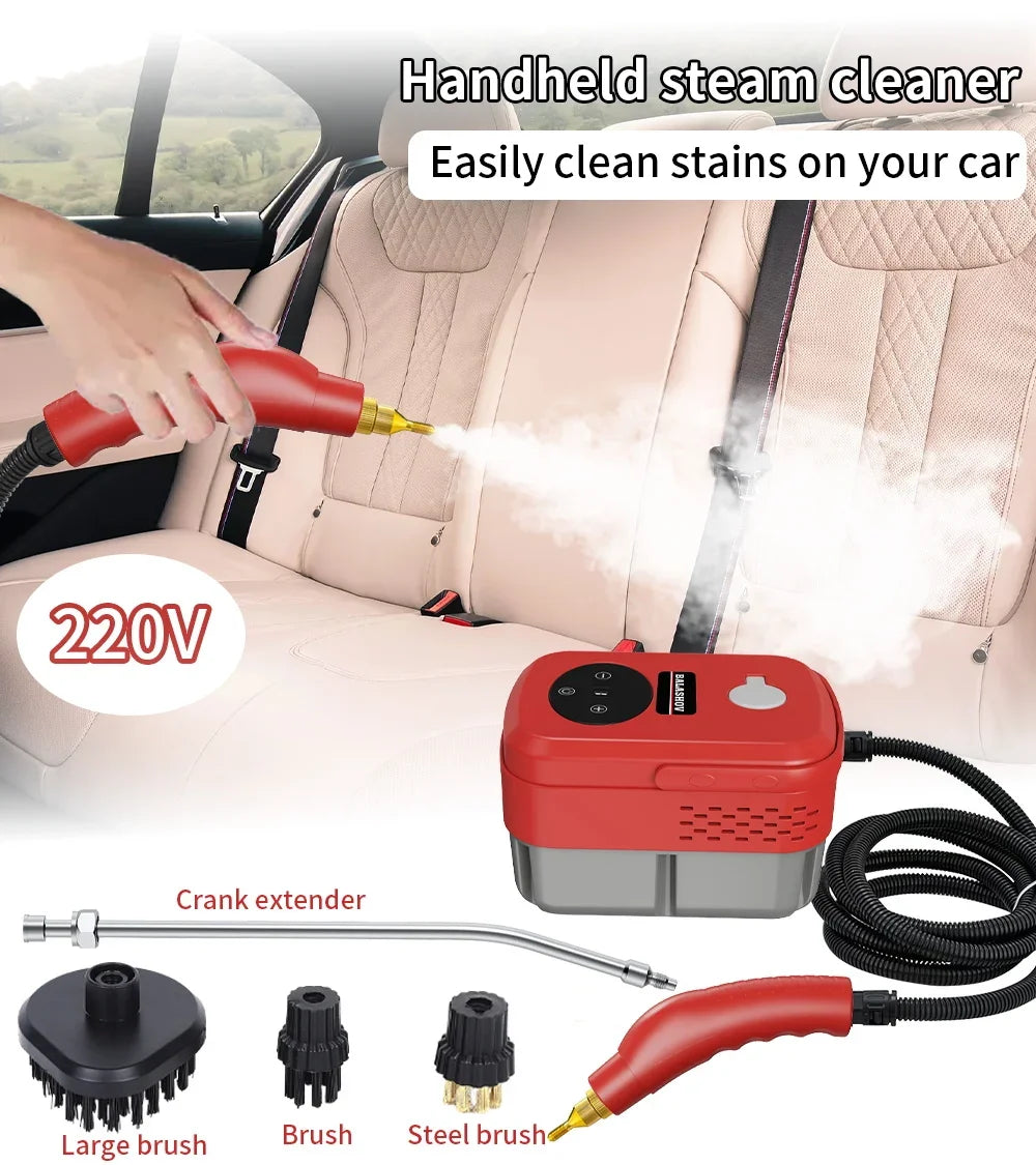 2500W High And Temperature Handheld Steam Cleaners Air Conditioner Kitchen Hood Car Steam Clean Machine Floor and More Cleaning