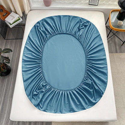 1PC solid color bed cap anti-slip protective cover dust covered sheet.