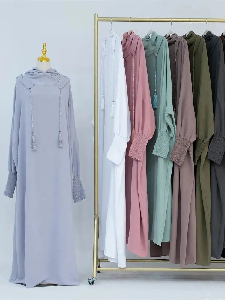 Ramadan Niqab Khimar Muslim Abaya Damen Dubai Turkey Islam Prayer Clothes Women Jilbab Modest Dress Kaftan Robe Femme Musulmane.